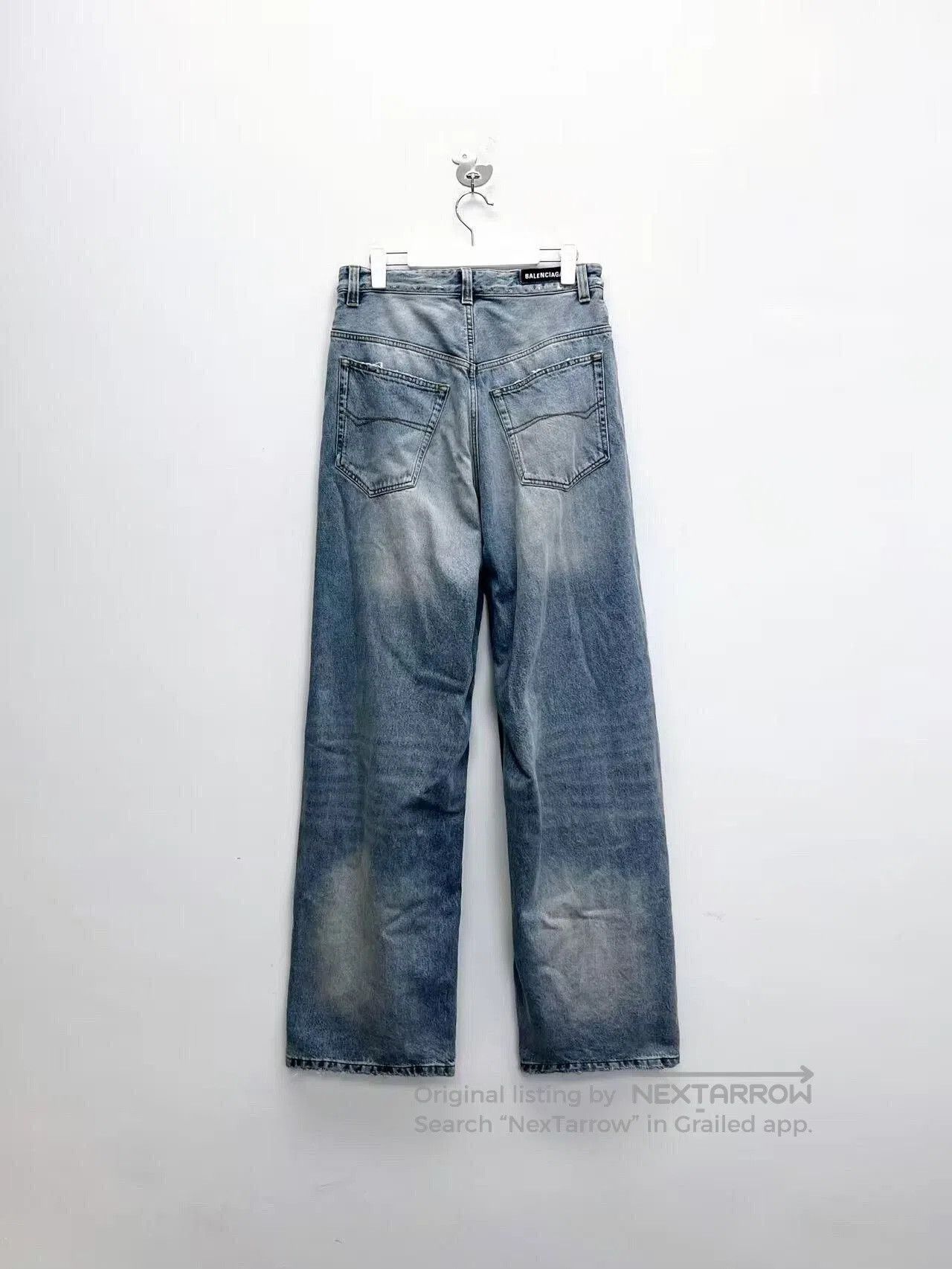 Balenciaga balenciaga blue distressed denim pants. Size US 32 / EU 48 - 2 Thumbnail