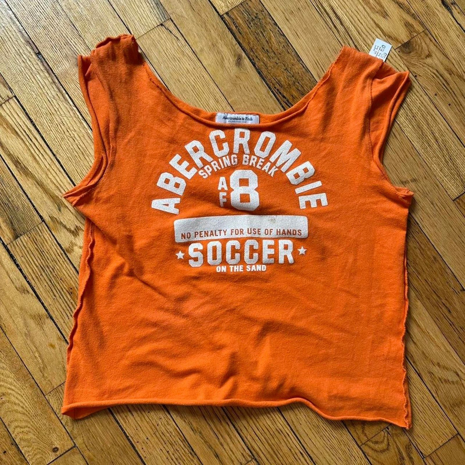 Y2K Sporty Abercrombie Soccer Number Sleevless Shirt Top