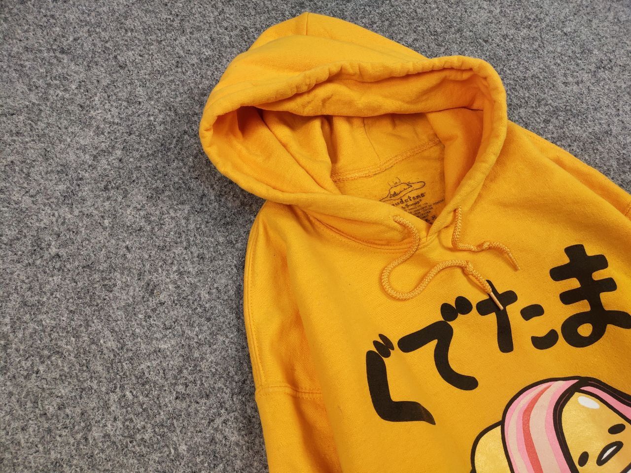 Japanese Brand Gudetama Japan Sanrio The Lazy Egg Yellow Hoodie Size US M / EU 48-50 / 2 - 7 Thumbnail