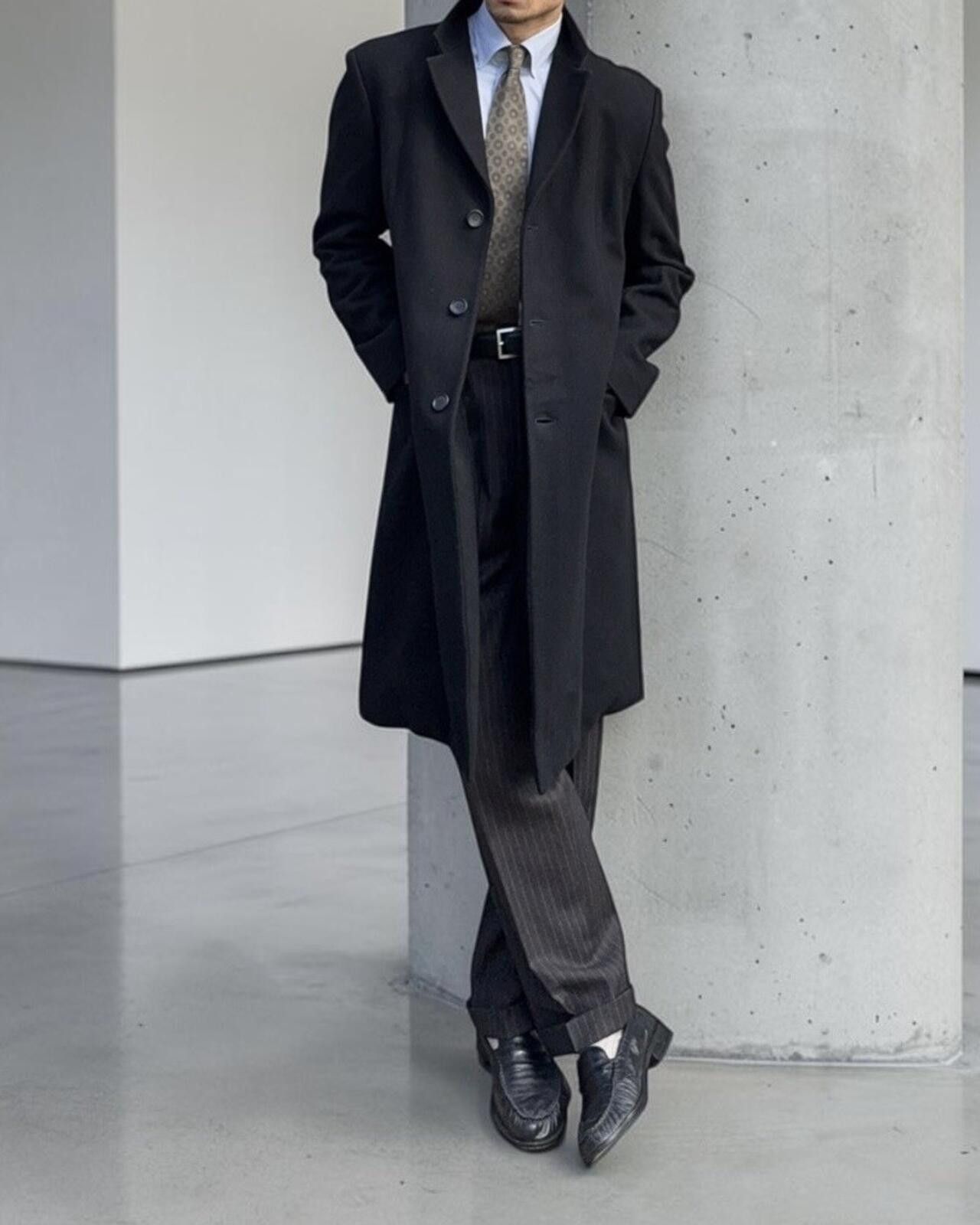 Armani Hilton by Armani Wool Cashmere Black Coat Size Large Size US L / EU 52-54 / 3 - 1 Thumbnail