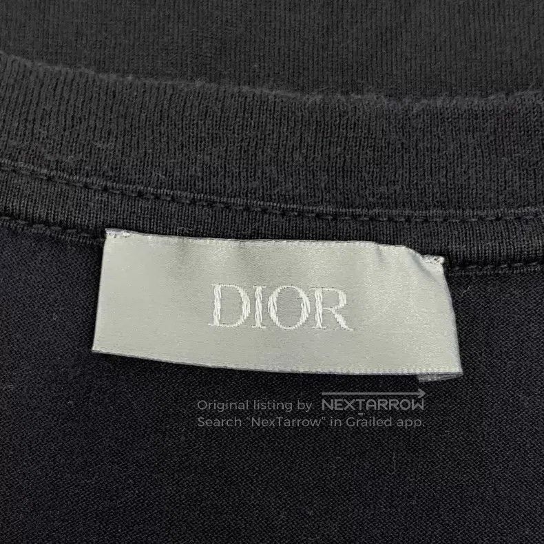 Dior Dior Black CD letter embroidery cotton round-neck short-sl Size US L / EU 52-54 / 3 - 5 Thumbnail