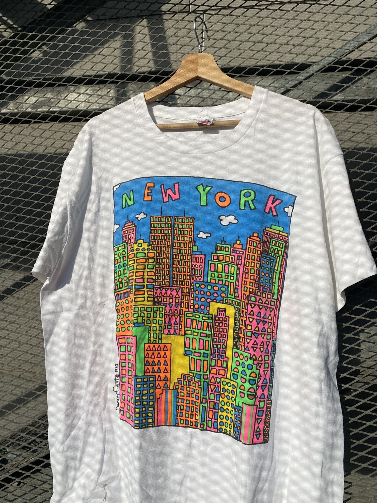 Art Comes First Vintage 1990 Danny First Dead Stock New York T-Shirt Size US XL / EU 56 / 4 - 4 Thumbnail