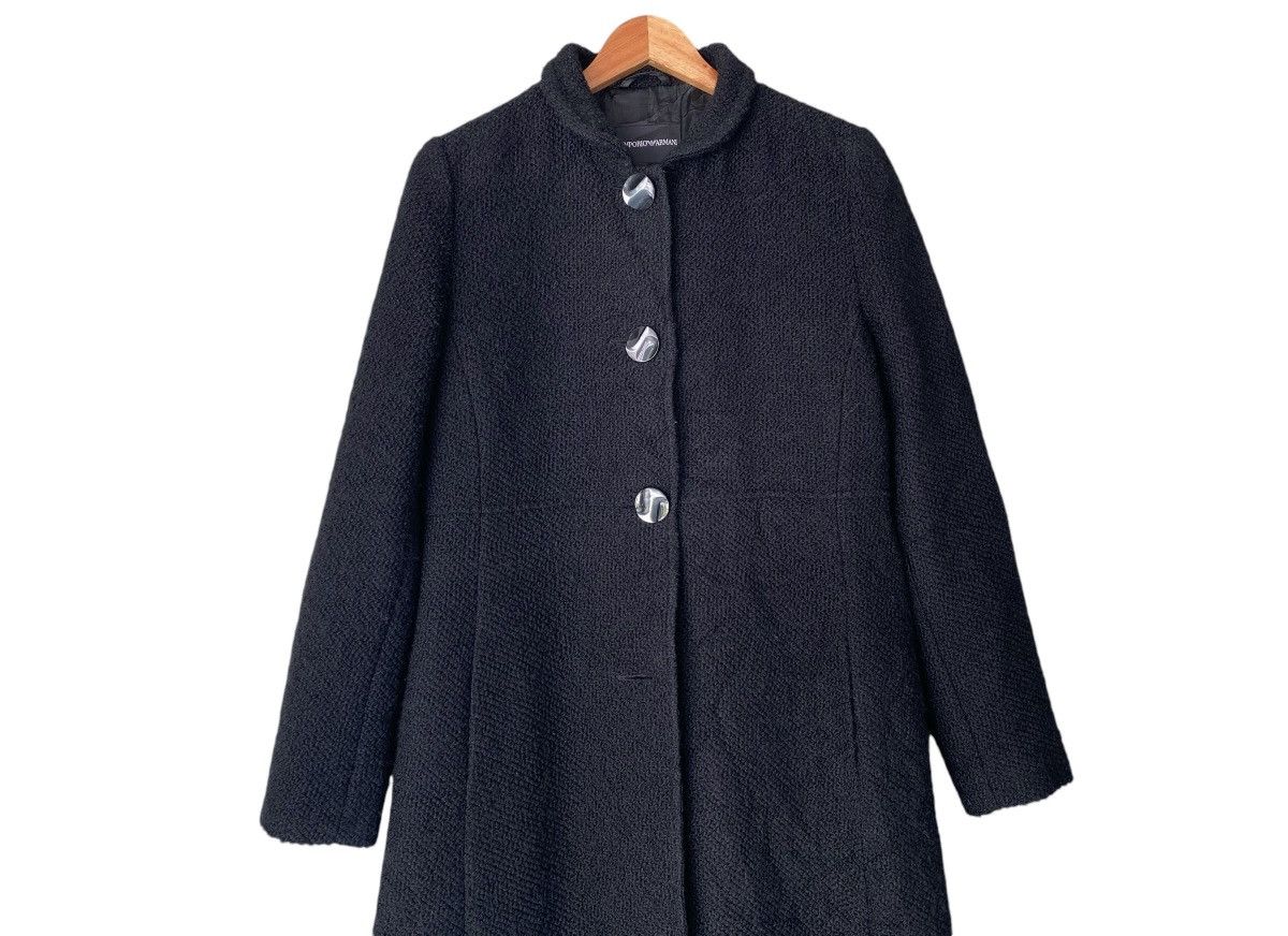 Giorgio Armani Archival Clothing Black EMPORIO ARMANI Button Parka Size S / US 4 / IT 40 - 5 Thumbnail