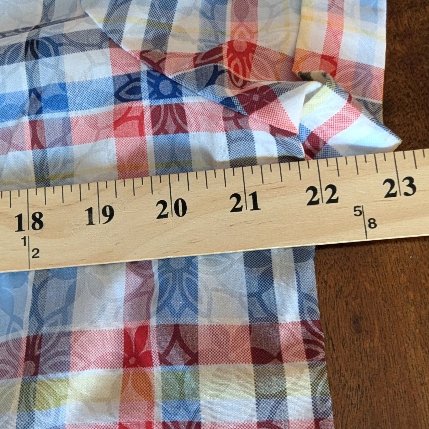 Vintage VINTAGE Alfred Dunner Short Sleeve Button Up Shirt Rainbow Plaid Floral Burnout Sz M Retro Festival Womens - Size M / US 6-8 / IT 42-44 - 6 Thumbnail