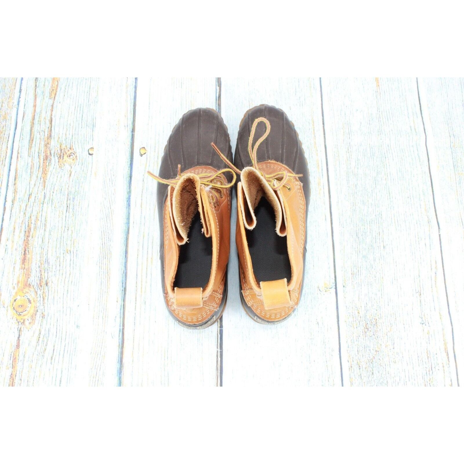 L.L. Bean × Leather × Vintage Vintage LL Bean Women's Leather Duck Boots Size 11 Narrow Size US 11 / IT 41 - 7 Thumbnail