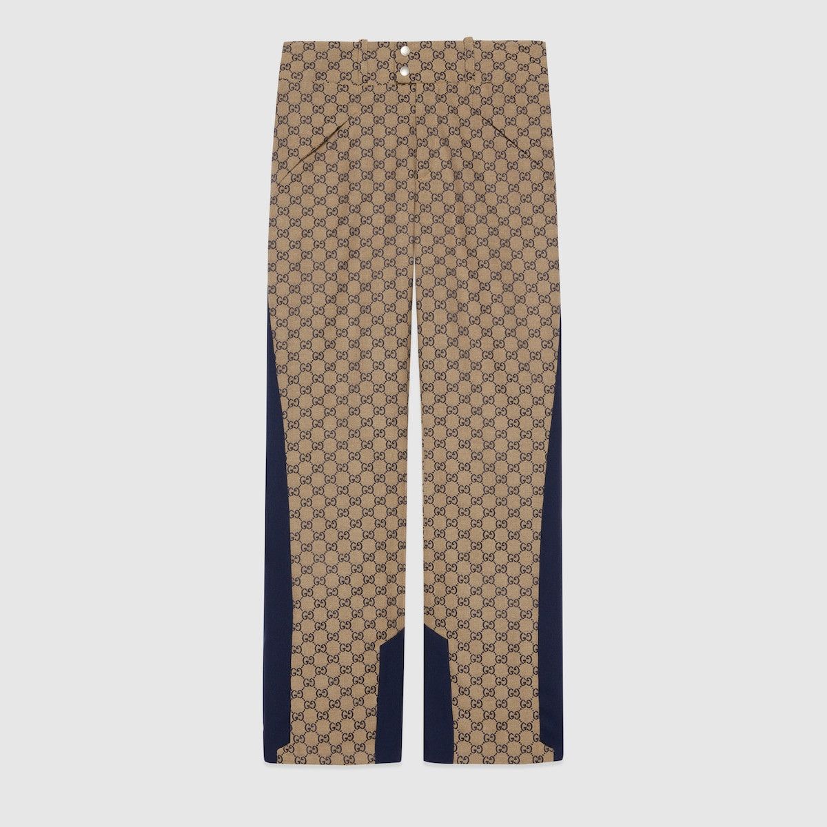 Gucci 48 M Gucci Ski Pants GG logo Beige Navy Blue Winter Size US 32 / EU 48 - 1 Thumbnail