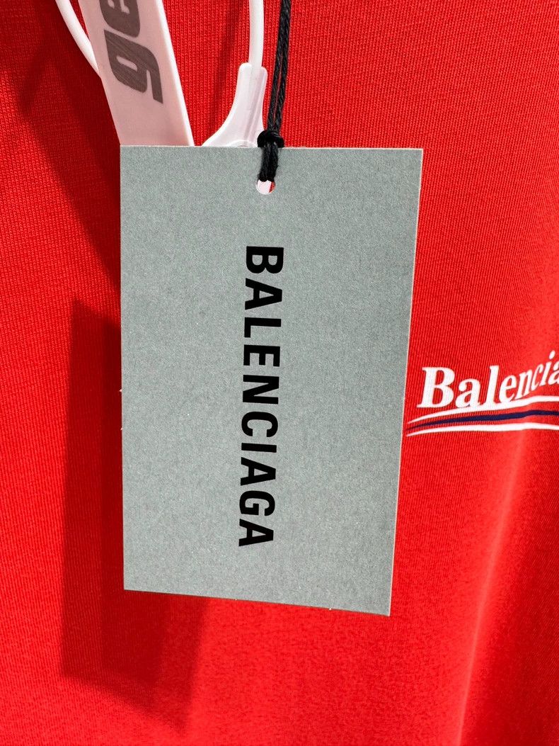 Balenciaga Balenciaga Red Front and Back Coca-Cola Wave Printed Logo Size US S / EU 44-46 / 1 - 5 Thumbnail