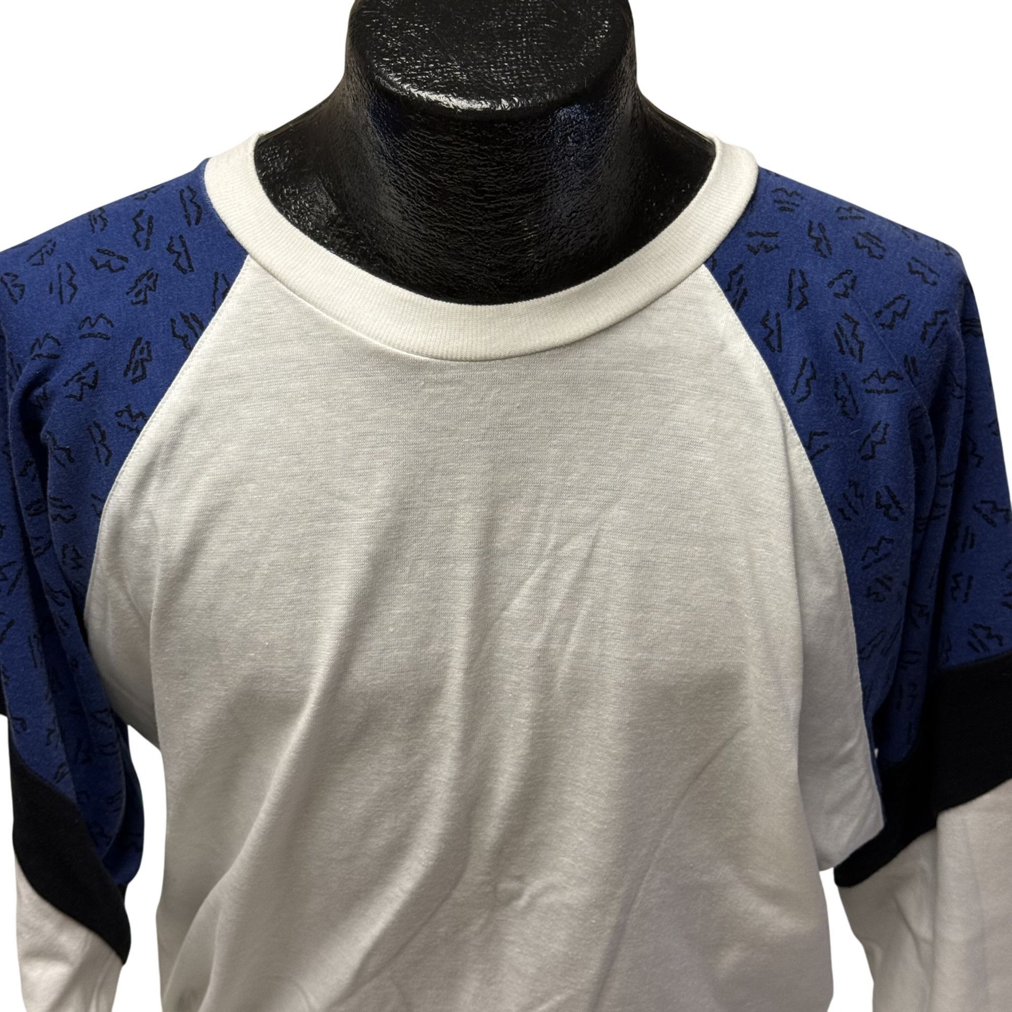 Other Vtg Crazee Wear USA COLOR BLOCK Zig Zag BAGGY Shirt Size US XS / EU 42 / 0 - 4 Thumbnail