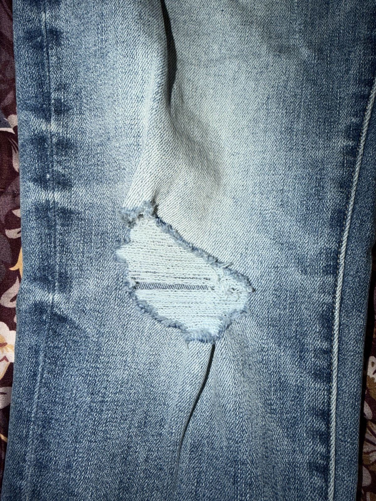 American Eagle Outfitters Airflex Distressed Skinny Jean Size US 33 - 2 Thumbnail