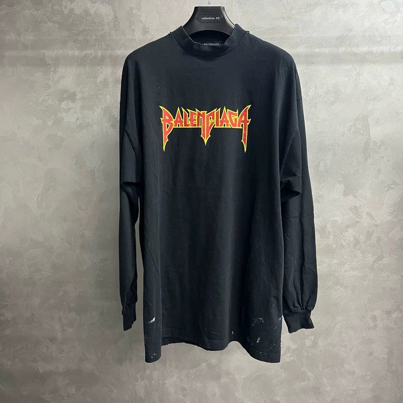 Balenciaga Black Lightning Logo Sweatshirt - dmc
