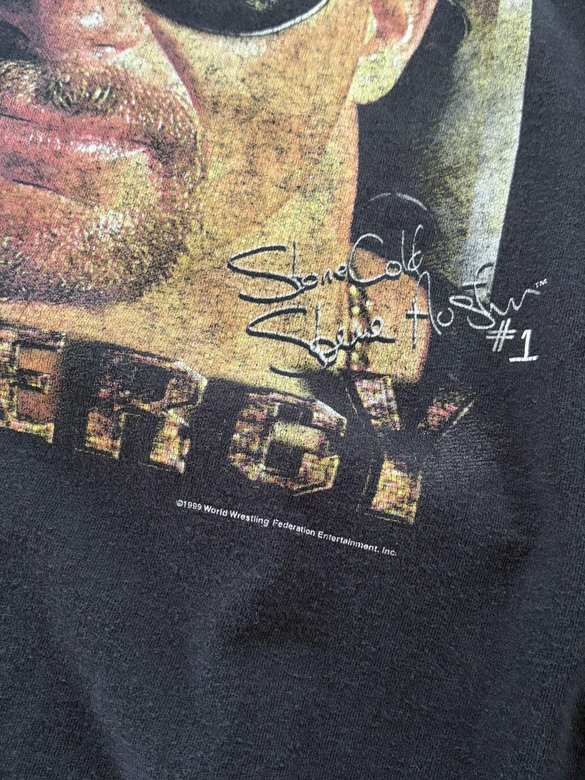 WWF Vintage 1999 WWF Steve Austin Snake No Mercy Longsleeve Size US XL / EU 56 / 4 - 2 Thumbnail