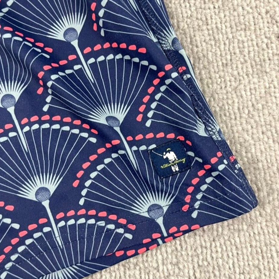 Vintage WILLIAM MURRAY Shorts Mens Large x 8.5" Lined Blue Golf Ball Clubs Geometric Gym Shirt? Size US 33 - 2 Thumbnail