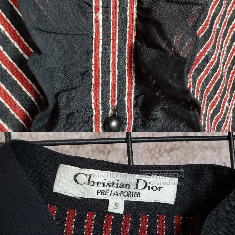 Dior Dior Summer Black Striped Cotton T. Size S / US 4 / IT 40 - 6 Thumbnail