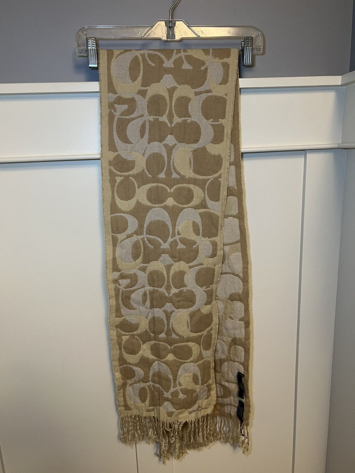 Coach Vintage Coach reversible monogram wool scarf Size ONE SIZE - 1 Thumbnail