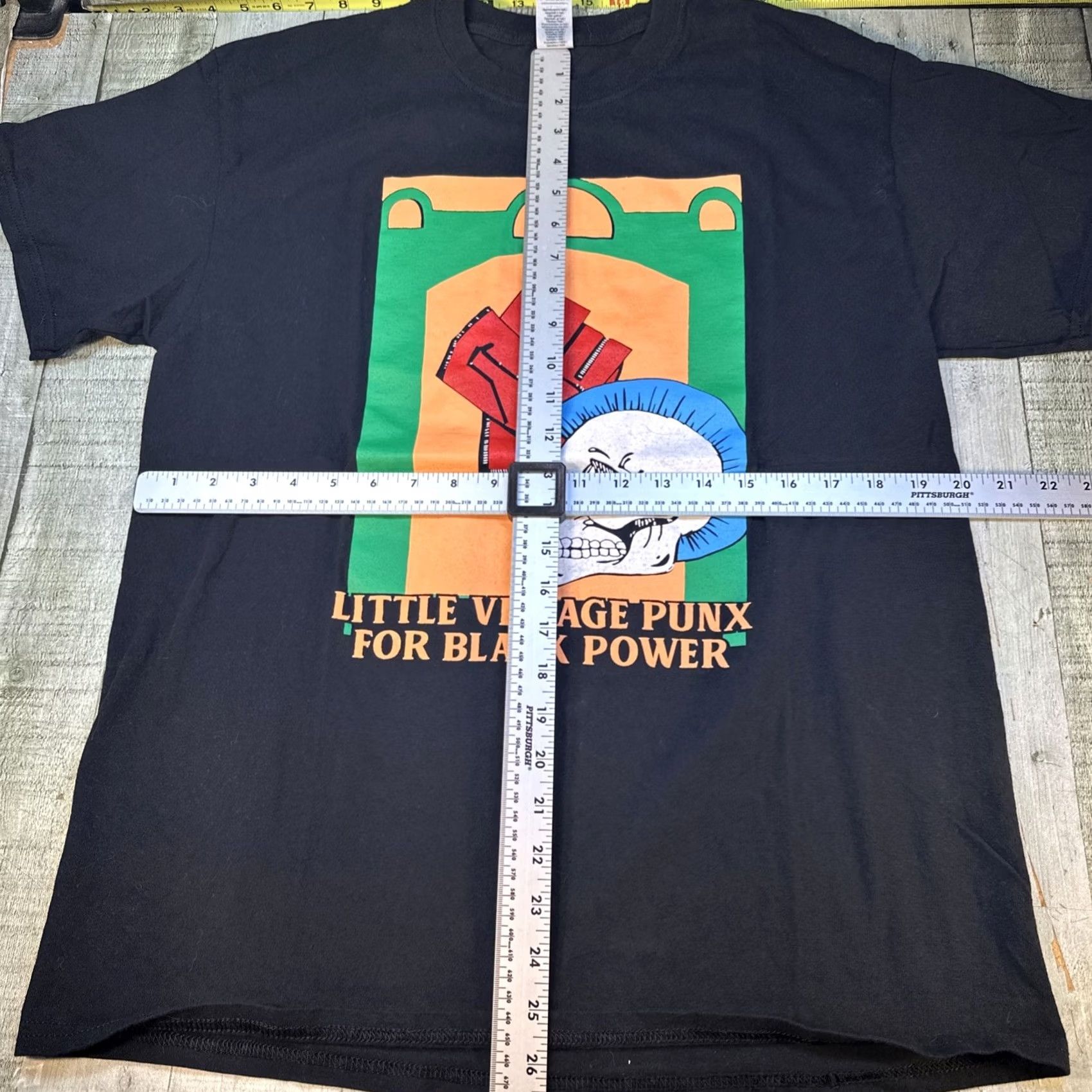 Vintage VINTAGE Little Village Punx Shirt Large Black Power Graphic Punk Chicago Tee Size US L / EU 52-54 / 3 - 2 Thumbnail
