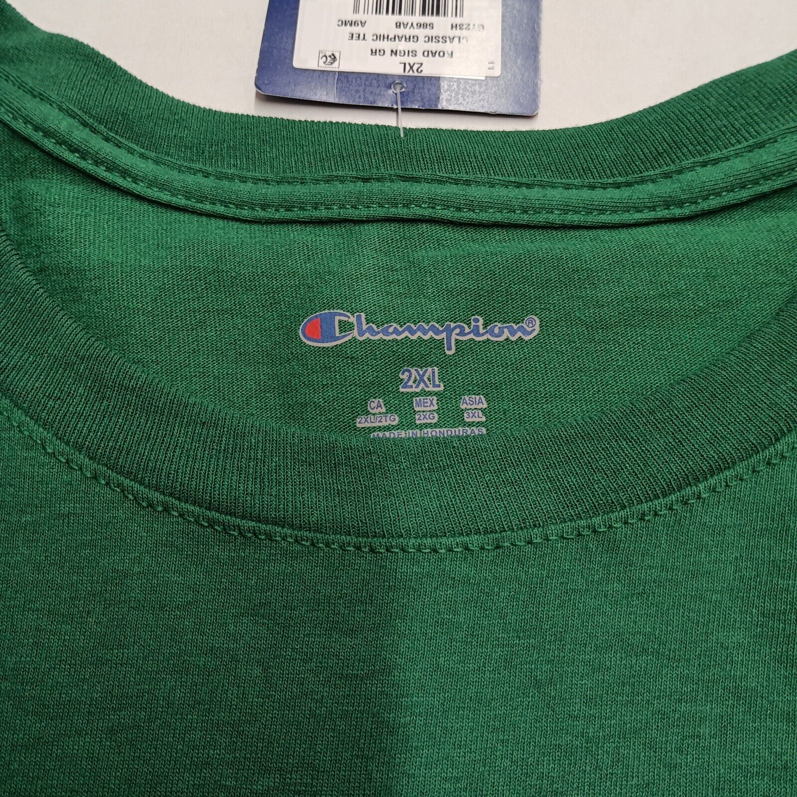 Champion Champion T-Shirt Men's 2XL Classic Jersey Graphic Tee Green Size US XXL / EU 58 / 5 - 3 Thumbnail