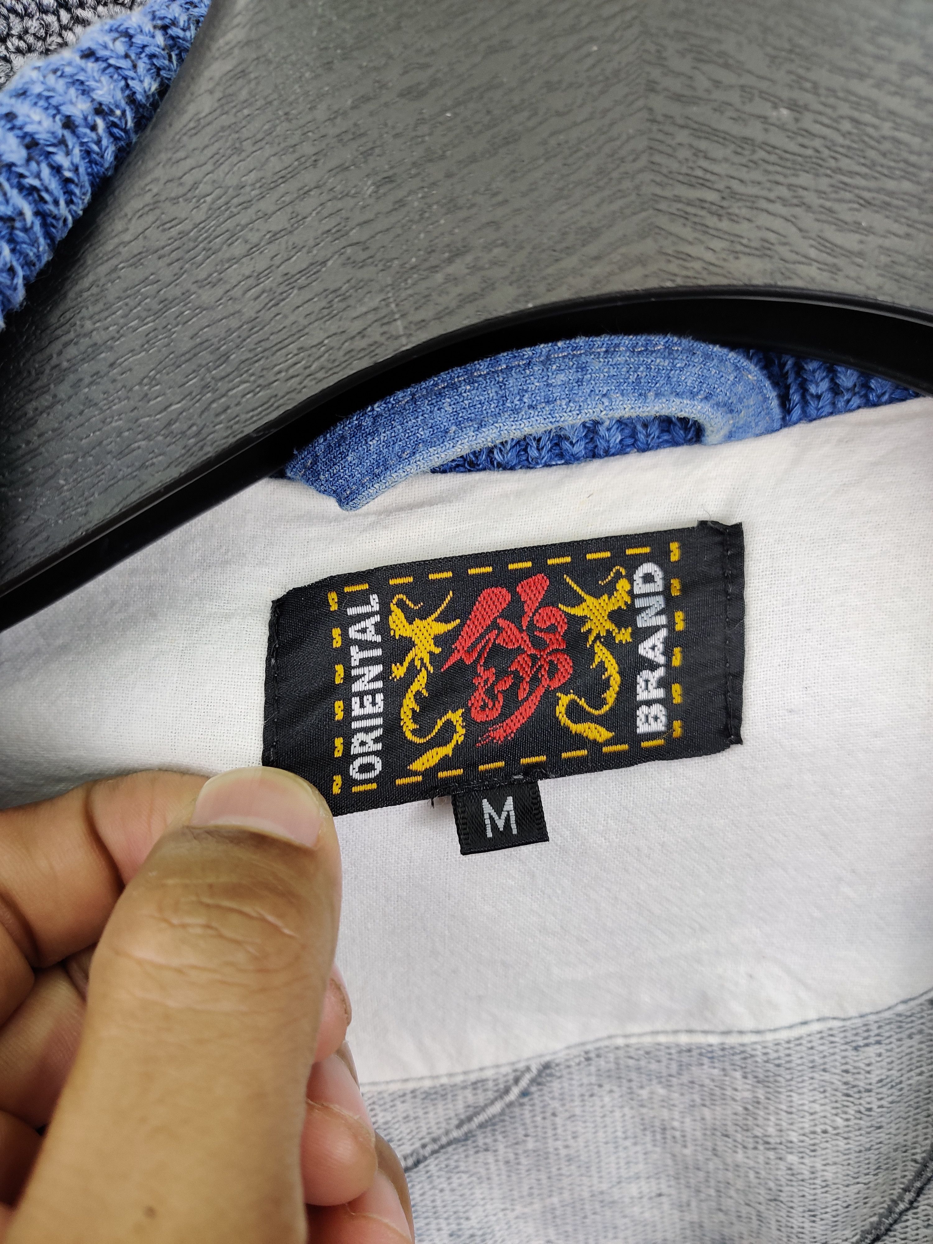 Japanese Brand Oriental Brand Nishiki Cherry Blossom Denim Button Jacket Size US M / EU 48-50 / 2 - 10 Thumbnail