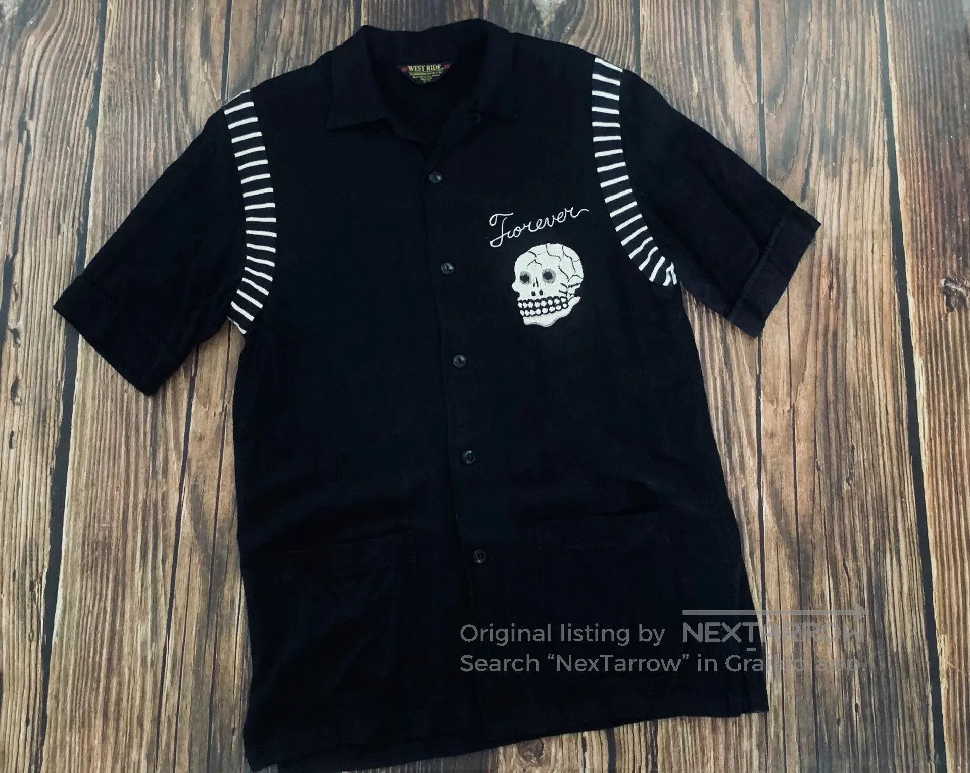 WEST RIDE Westride Embroidered Bowling Shirt. Size US M / EU 48-50 / 2 - 1 Thumbnail