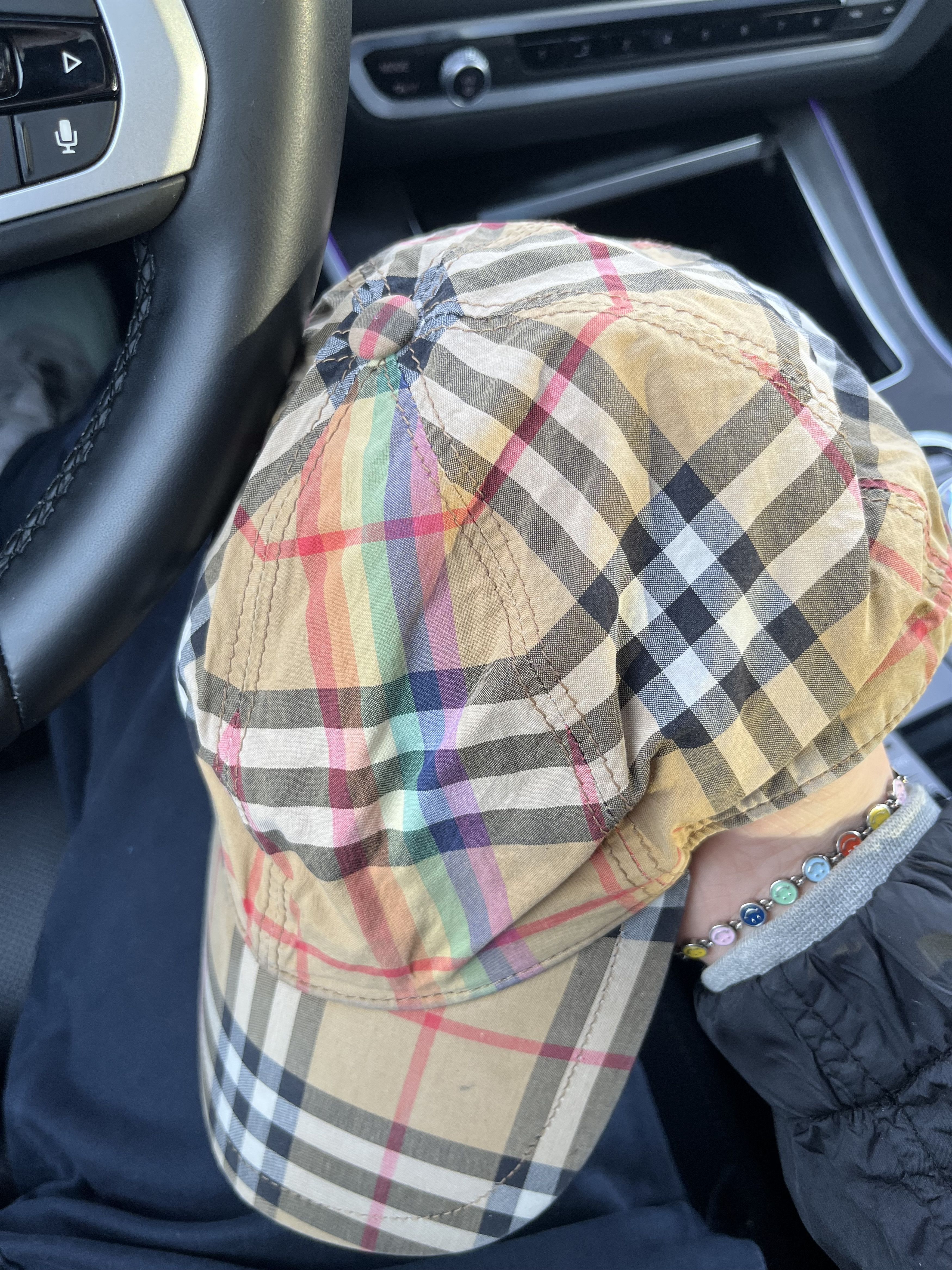 Burberry Burberry Rainbow Check Baseball Hat M/L Size ONE SIZE - 1 Thumbnail