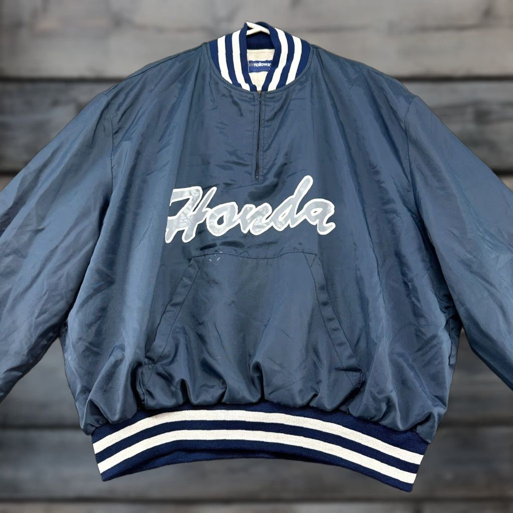 Holloway VINTAGE Holloway Jacket Mens 3XL Windbreaker 1/4 Zip Nylon Blue 90s Cars Windbreaker Shirt Size US XXL / EU 58 / 5 - 1 Thumbnail
