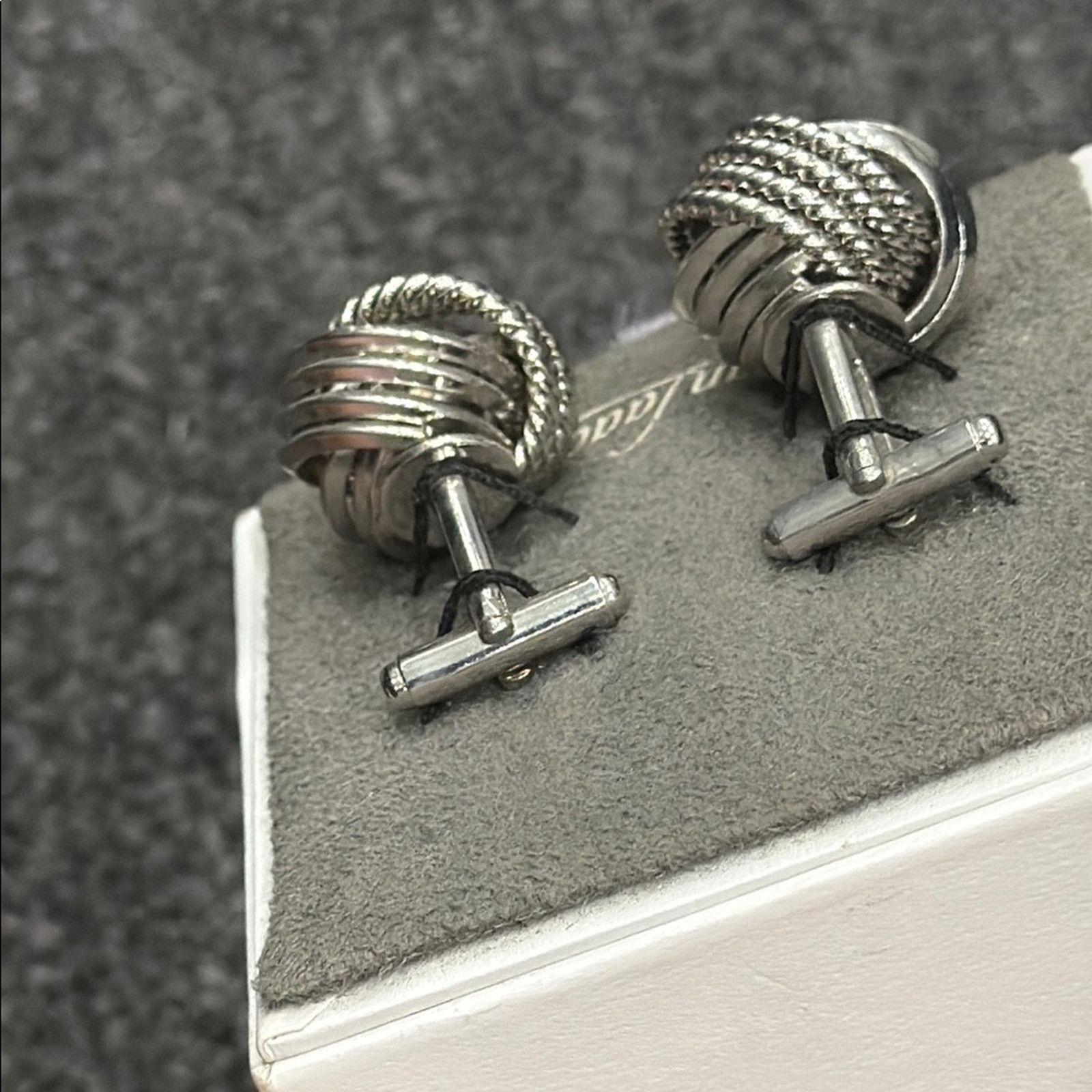 Other NWT Van Laack men’s Silver Knot Cufflinks Size ONE SIZE - 6 Thumbnail