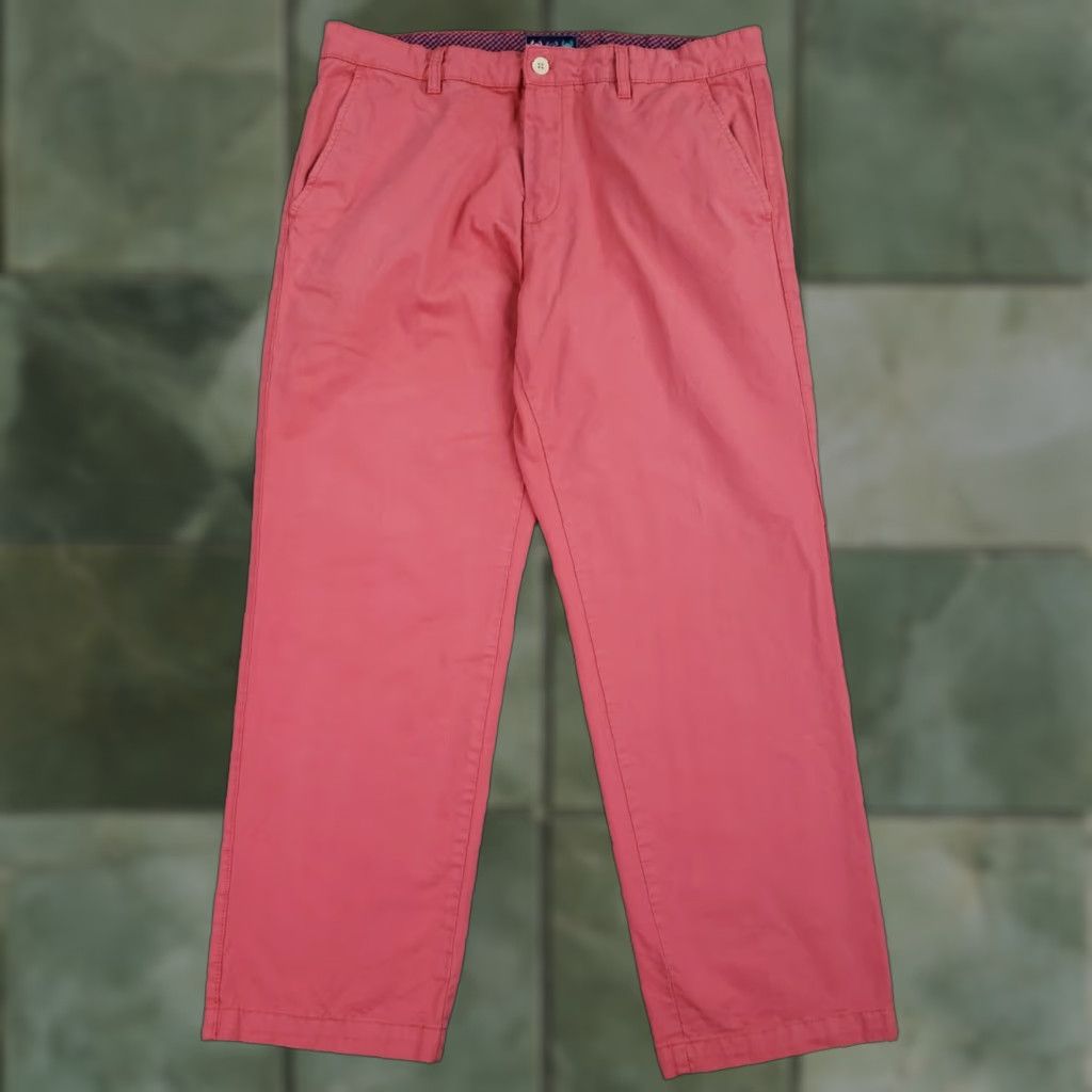 Vintage Charleston Threads Chino Pants Mens 35x30 Pink Straight Fit Size US 35 - 1 Thumbnail