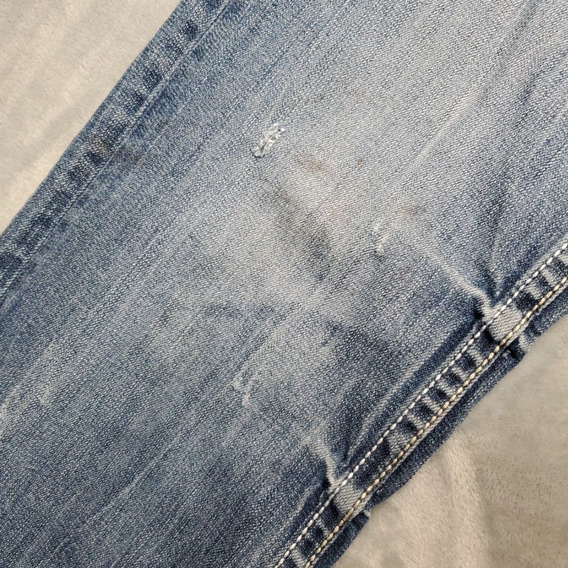 Vintage Cowgirl Tuff Jeans Women Bootcut 31x33 Denim Blue Western Cowboy Bucking Bronc Logo Embroidered Stretch Pants USA Mens Womens Size 24" / US 00 / IT 34 - 6 Thumbnail
