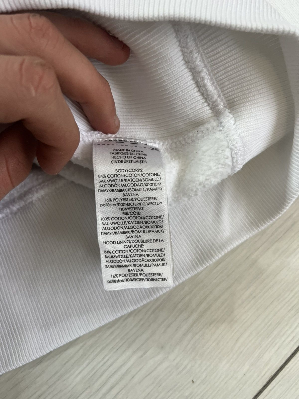 Polo Ralph Lauren Vintage Polo Ralph Lauren Zip-Up White Hoodie Boxy Fit Size US M / EU 48-50 / 2 - 4 Thumbnail