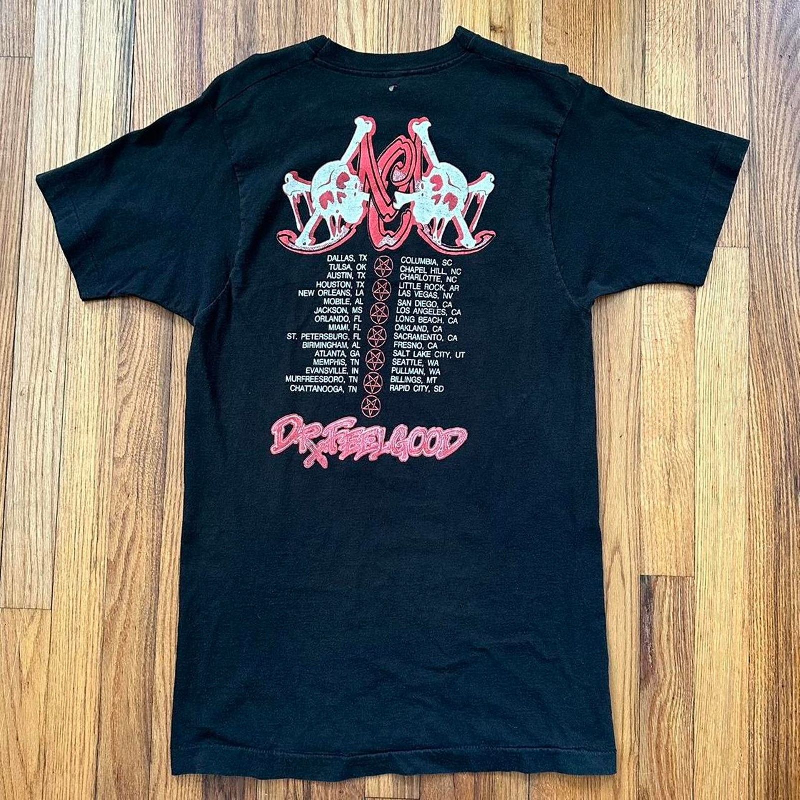 Band Tees × Vintage RARE Vintage 1989 Motley Crue Single Stitch Tour T Shirt M Size US M / EU 48-50 / 2 - 3 Thumbnail