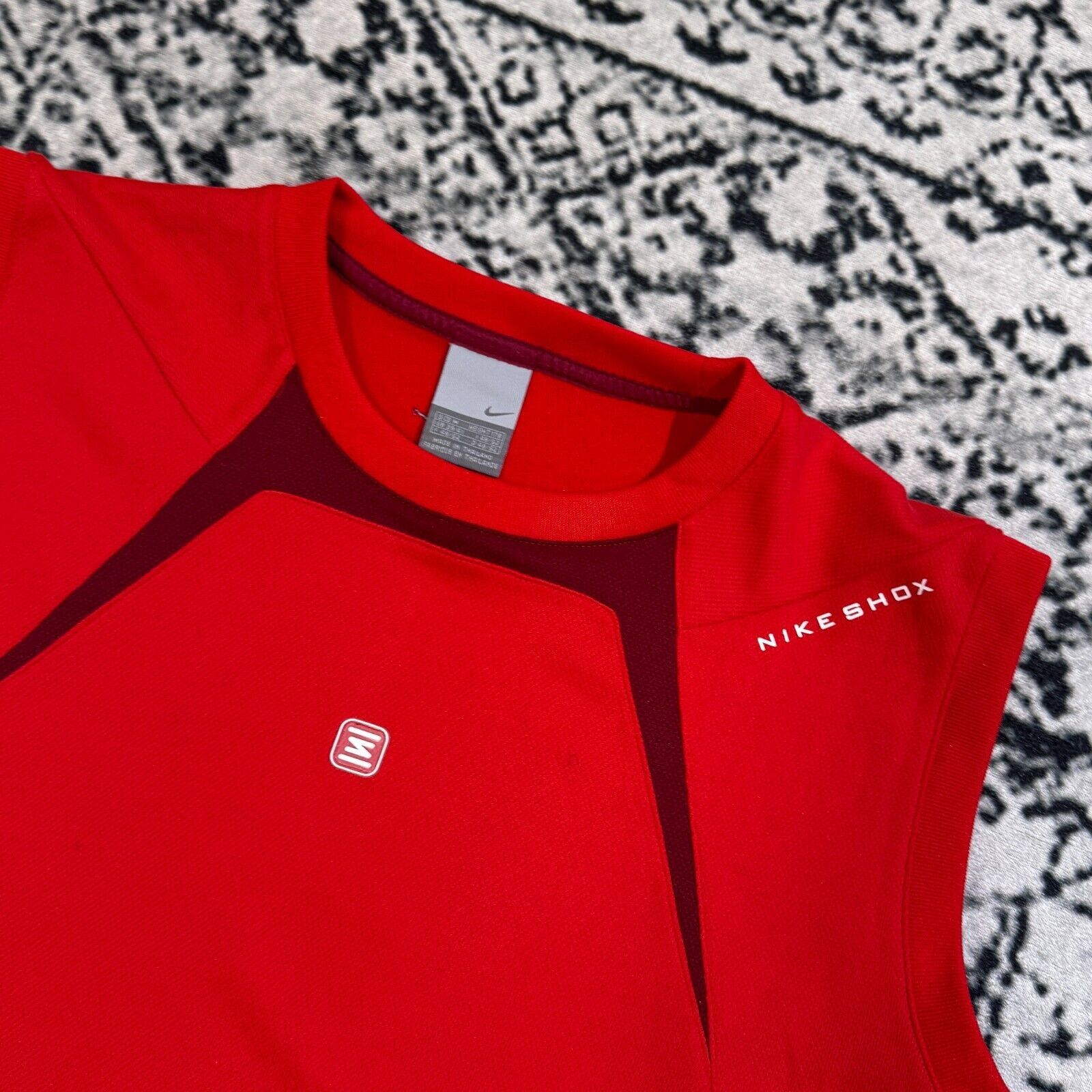 Nike × Vintage Vintage Nike Unisex Red Polyester Vest Jersey Tank Top SizeM Size US M / EU 48-50 / 2 - 4 Thumbnail
