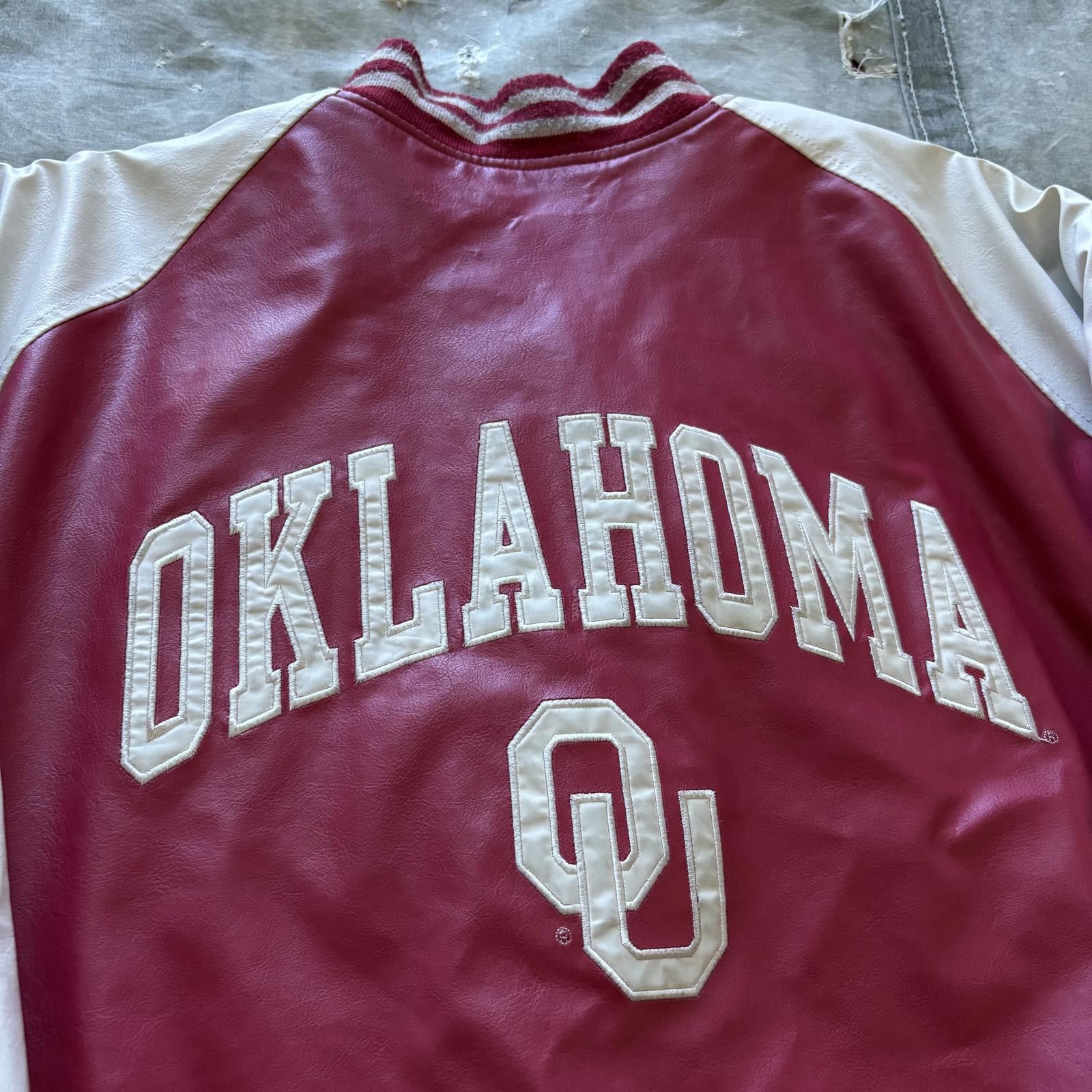 Steve And Barrys Vintage Y2K Steve & Barry’s Oklahoma Sooners Varsity Jacket Size US XL / EU 56 / 4 - 6 Thumbnail