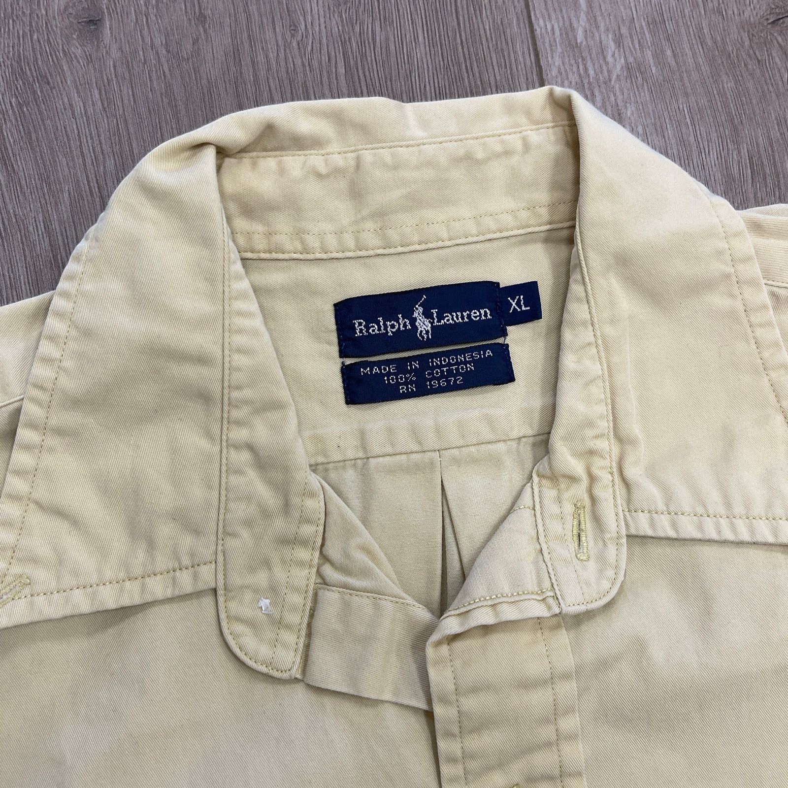 Ralph Lauren Vintage 90s Polo Ralph Lauren Canvas Button Up Shirt Size XL Size US XL / EU 56 / 4 - 3 Thumbnail