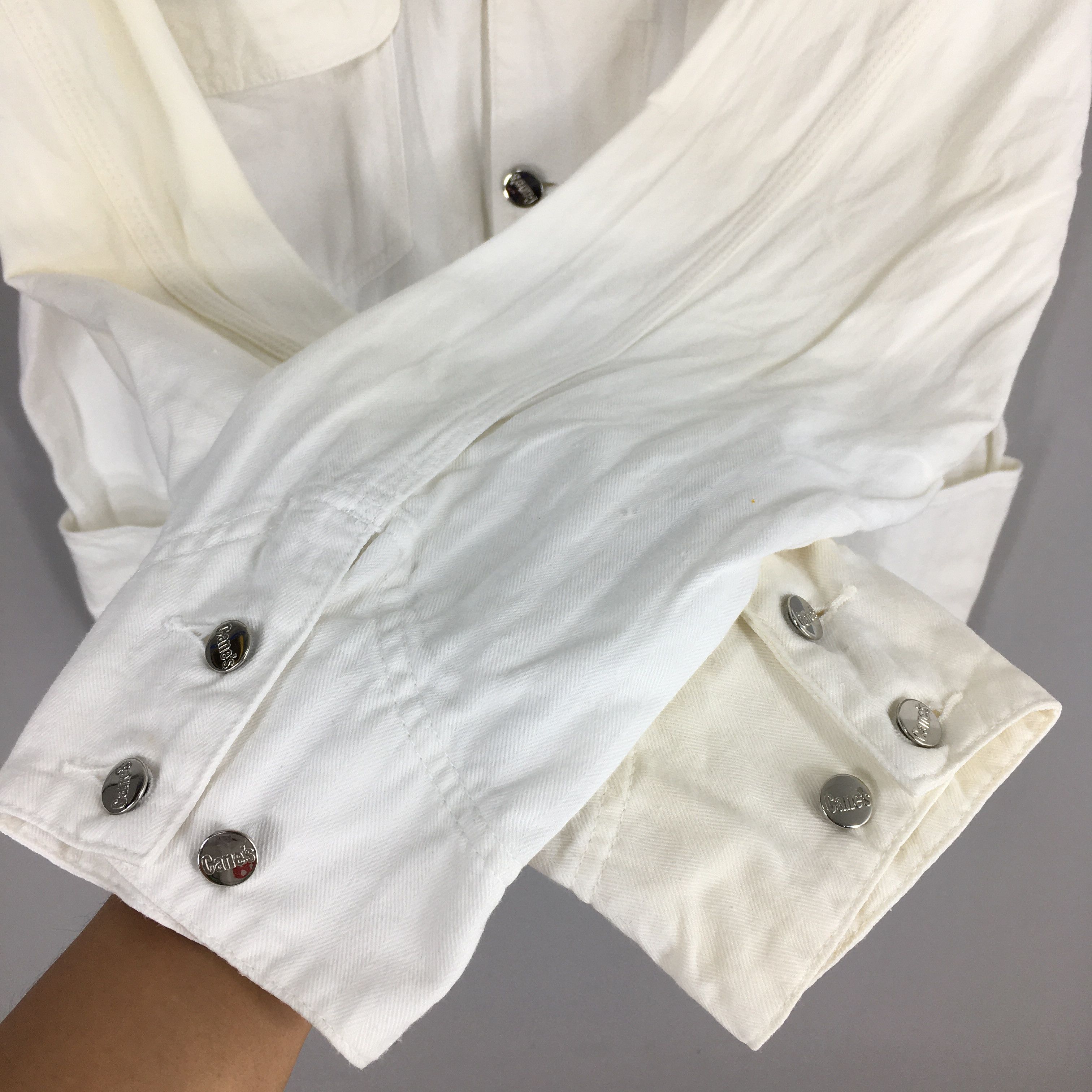 Sugar Cane 80s Sugar Cane's Workers Jeans White Casual Jacket Large Size US L / EU 52-54 / 3 - 5 Thumbnail