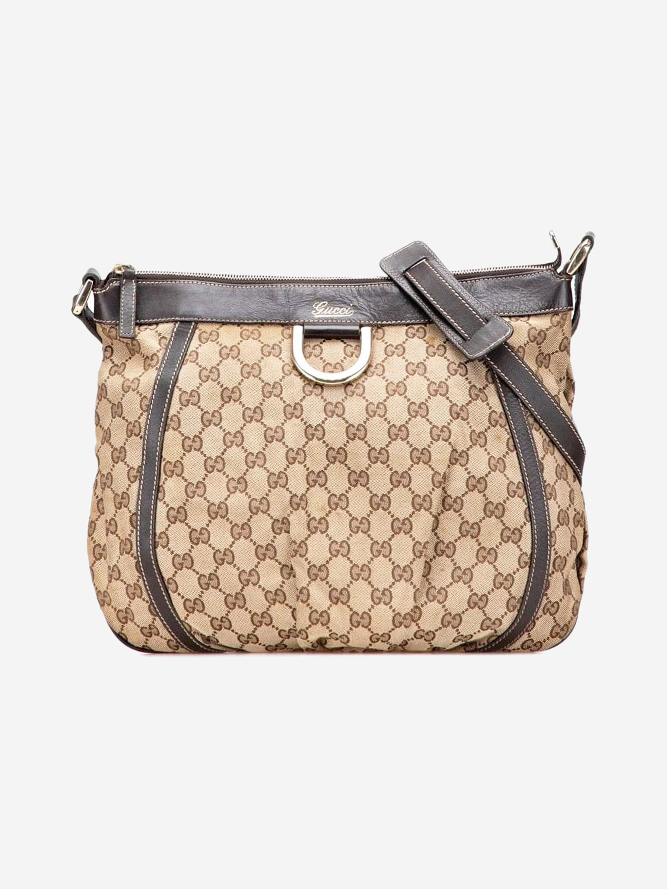 Gucci Brown Abbey GG canvas shoulder bag Size ONE SIZE - 1 Thumbnail