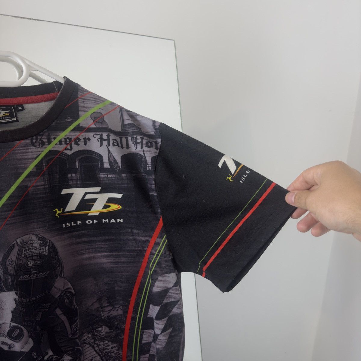 Vintage Isle Of Man TT Over Print Motorcycle Y2K Style Size US XL / EU 56 / 4 - 6 Thumbnail