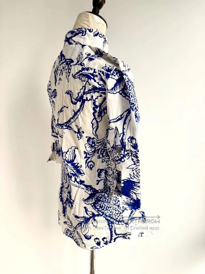 Vivienne Westwood Vivienne Westwood Blue Floral Heart Cutout Shirt. Size US M / EU 48-50 / 2 - 5 Thumbnail