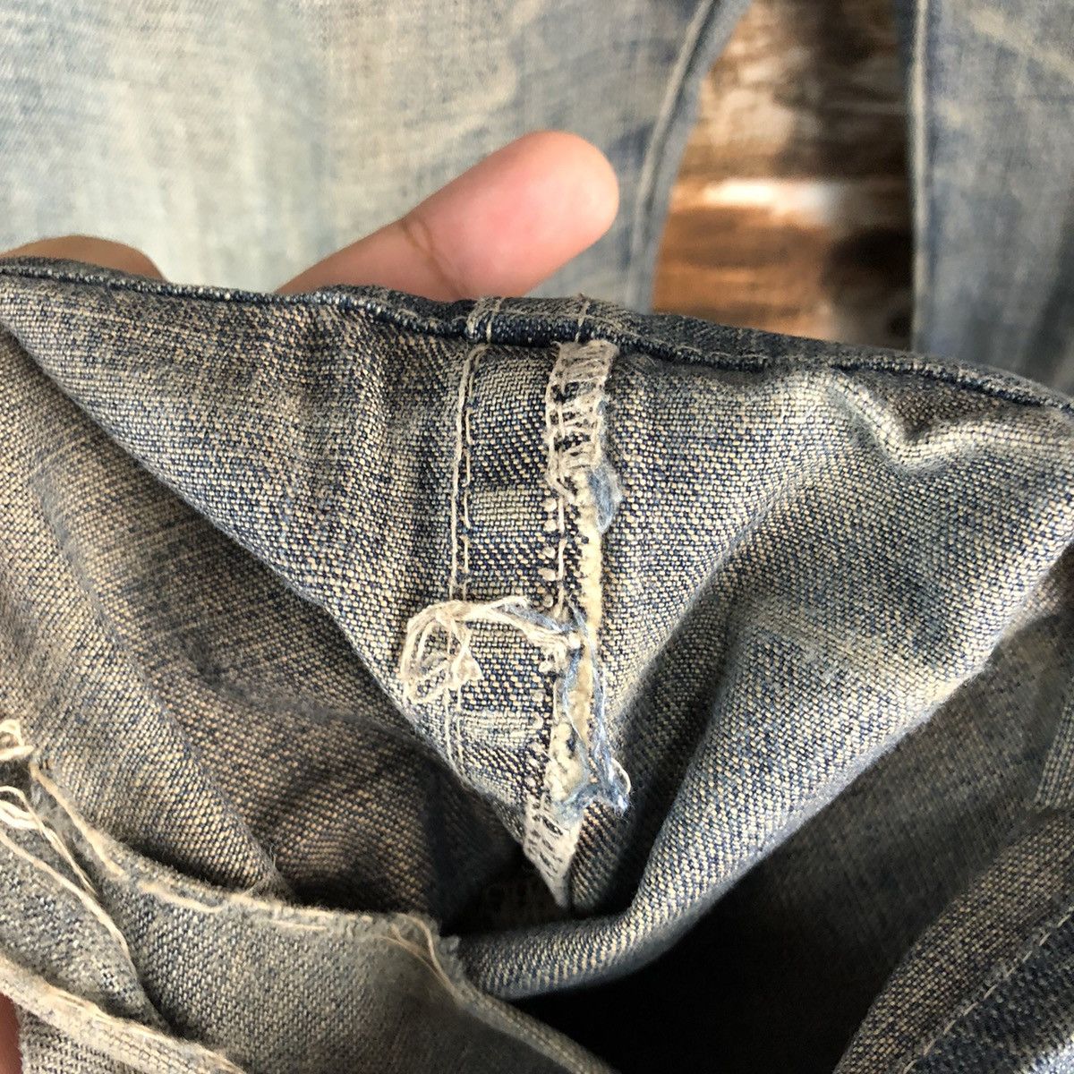 Levi's Levis vintage Black Distressed Denim Pants #A2155 Size US 30 / EU 46 - 10 Thumbnail