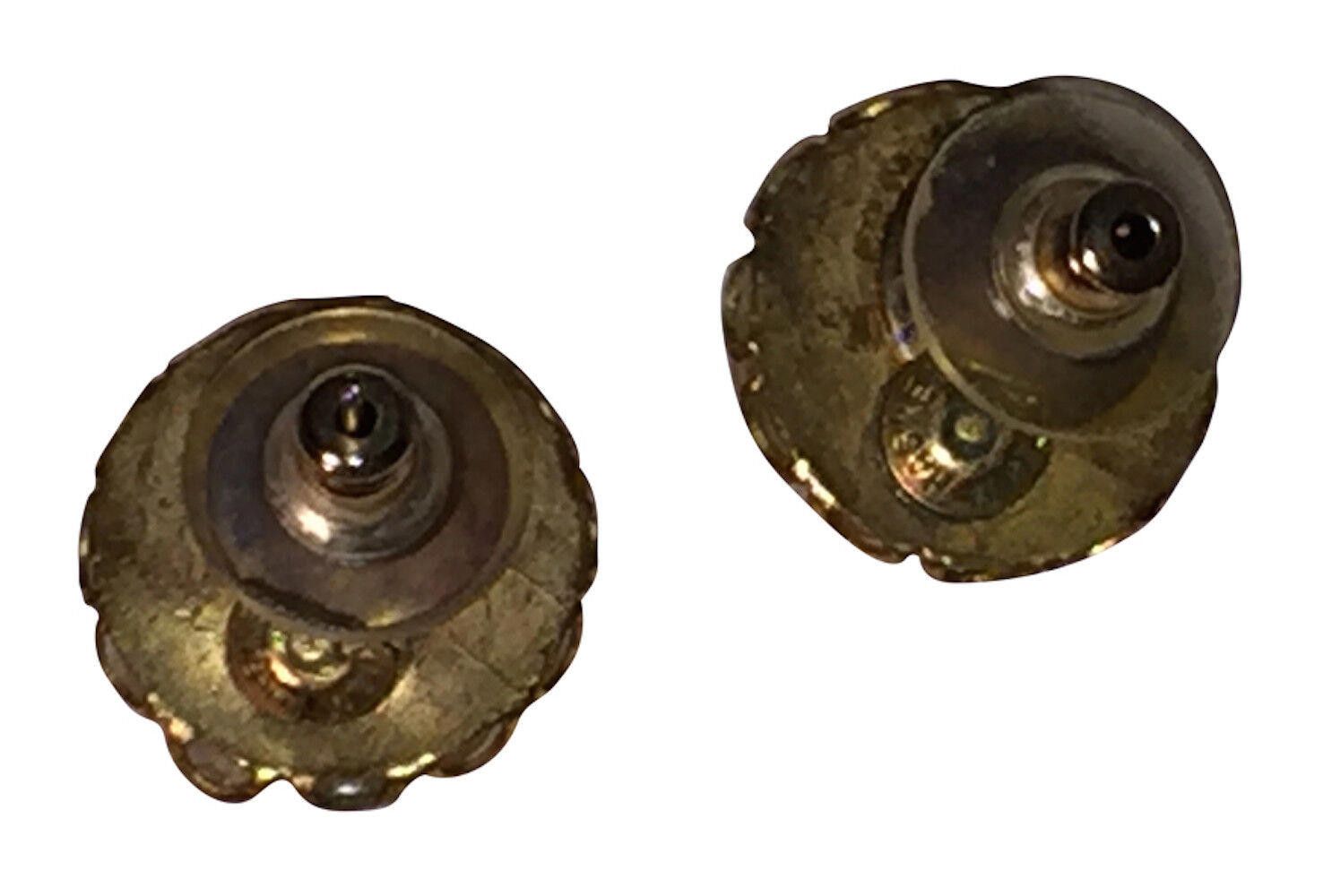 Designer Miriam Haskell Simulated Baroque Pearl Cabochon Earrings Size ONE SIZE - 4 Thumbnail