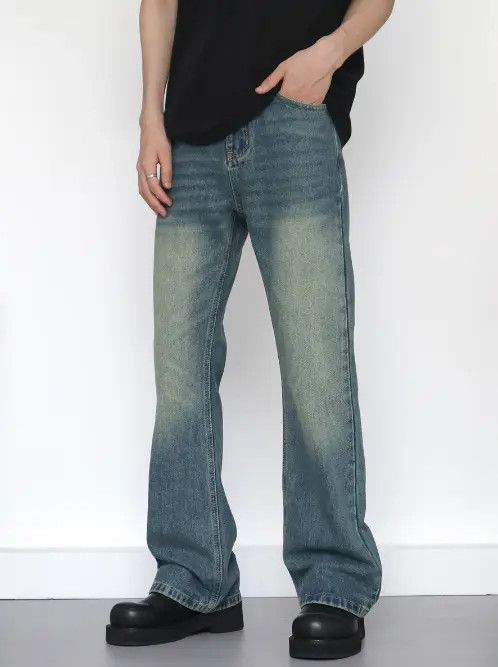 Japanese Brand VIBE American retro cleanfit loose straight flared jeans Size US 32 / EU 48 - 5 Thumbnail