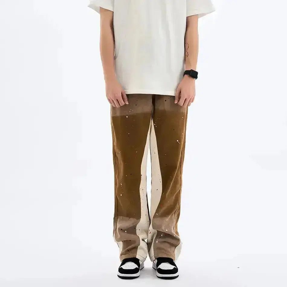 Japanese Brand Brown streetwear flare jeans pants Size US 32 / EU 48 - 5 Thumbnail