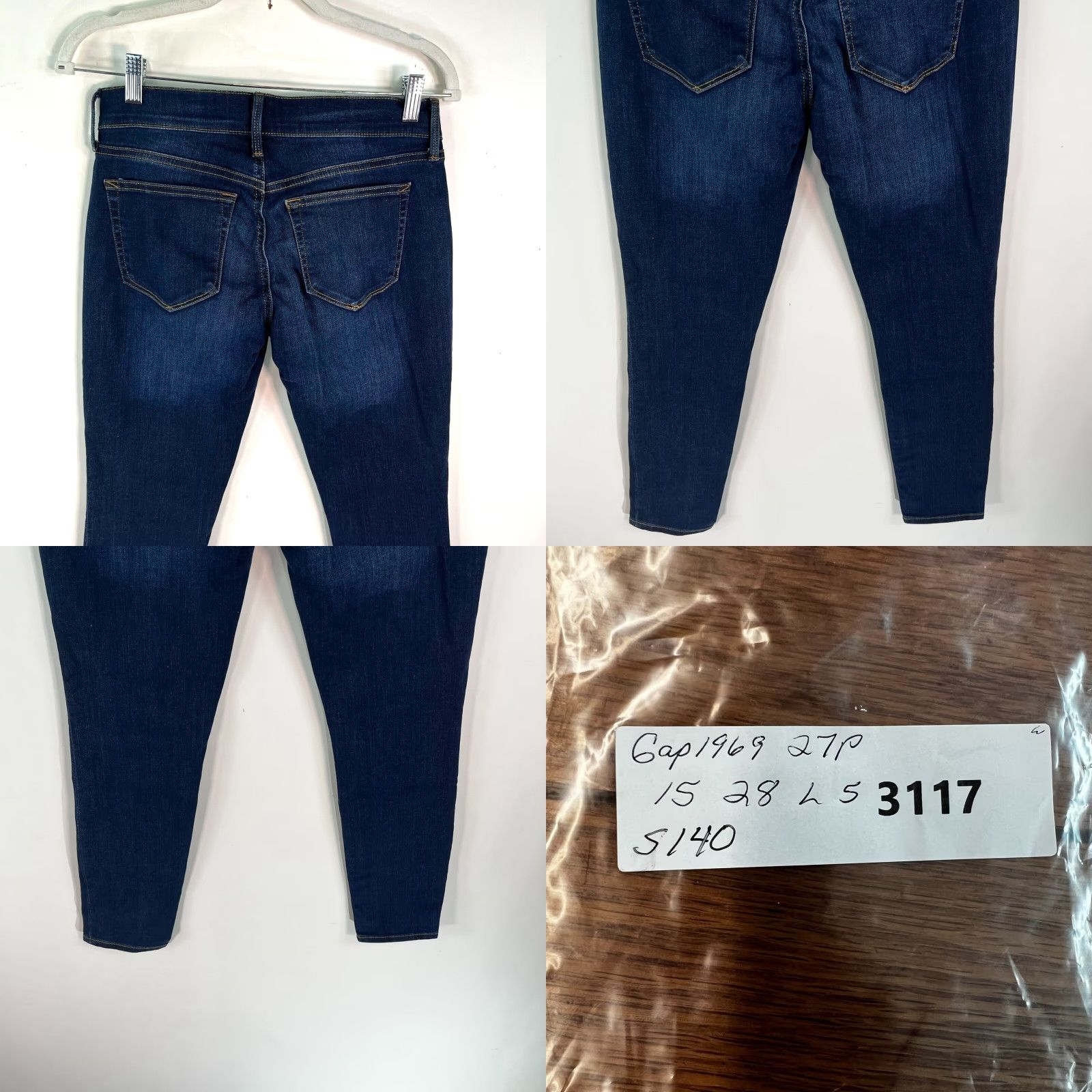 Gap Gap 1969 Jeans Women's Regular Denim Blue 27 P 30x28 Regular Rise Mid 5-Pocket Belt Loops Size 27" / US 4 / IT 40 - 8 Thumbnail