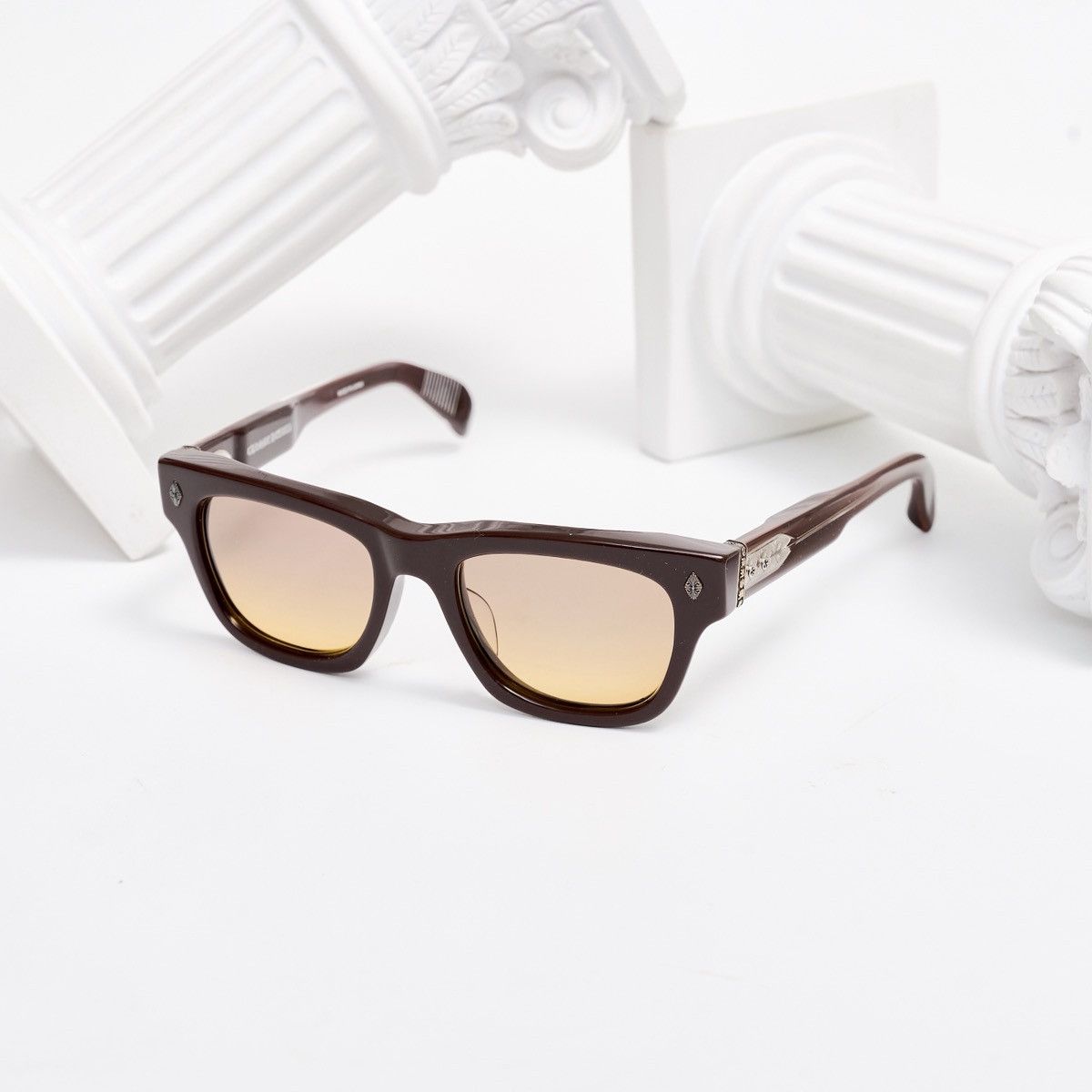 Chrome Hearts CHROME HEARTS DICK FITZENER CLASSIC BROWN SUNGLASSES Size ONE SIZE - 1 Thumbnail