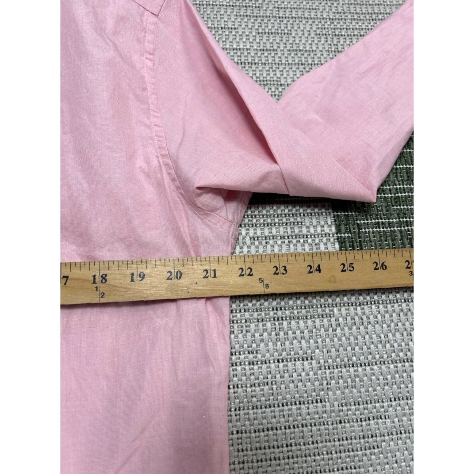 J.Crew J.CREW Shirt Mens Large Pink Organic Cotton Slim Button-Down Dress Shirt Size US L / EU 52-54 / 3 - 5 Thumbnail
