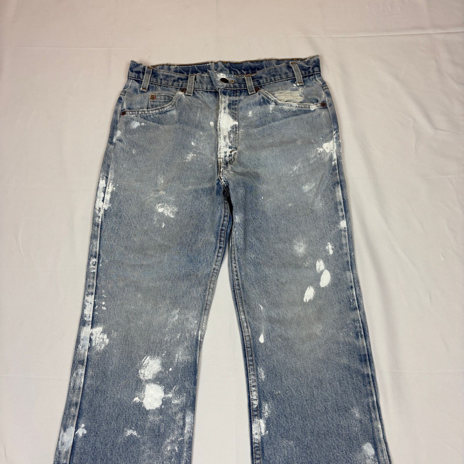 Mifland Mifland Vintage 90 Levi’s Jeans Straight Leg Paint 30x28 Size US 30 / EU 46 - 2 Thumbnail