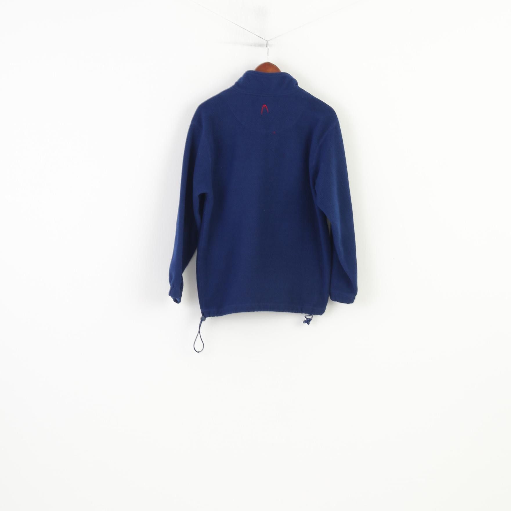 Vintage Head Men S Fleece Zip Neck Navy Vintage 0902 Size US S / EU 44-46 / 1 - 8 Thumbnail