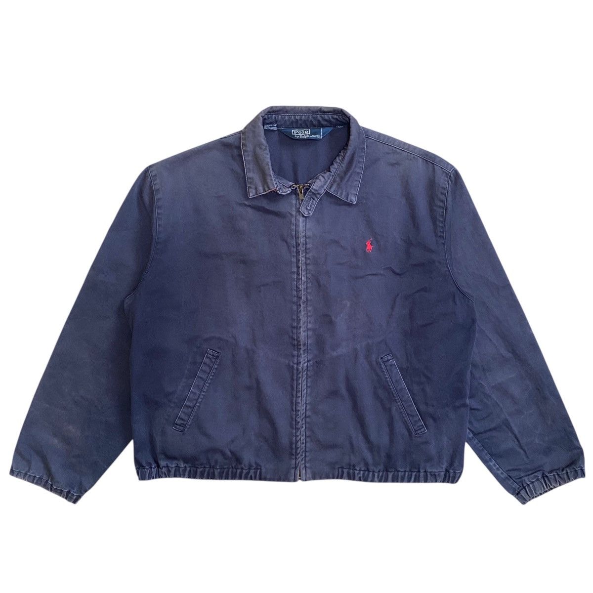 Polo Ralph Lauren × Vintage 💥90s BLUE WORKER POLO RALPH LAUREN JACKET Size US M / EU 48-50 / 2 - 1 Thumbnail