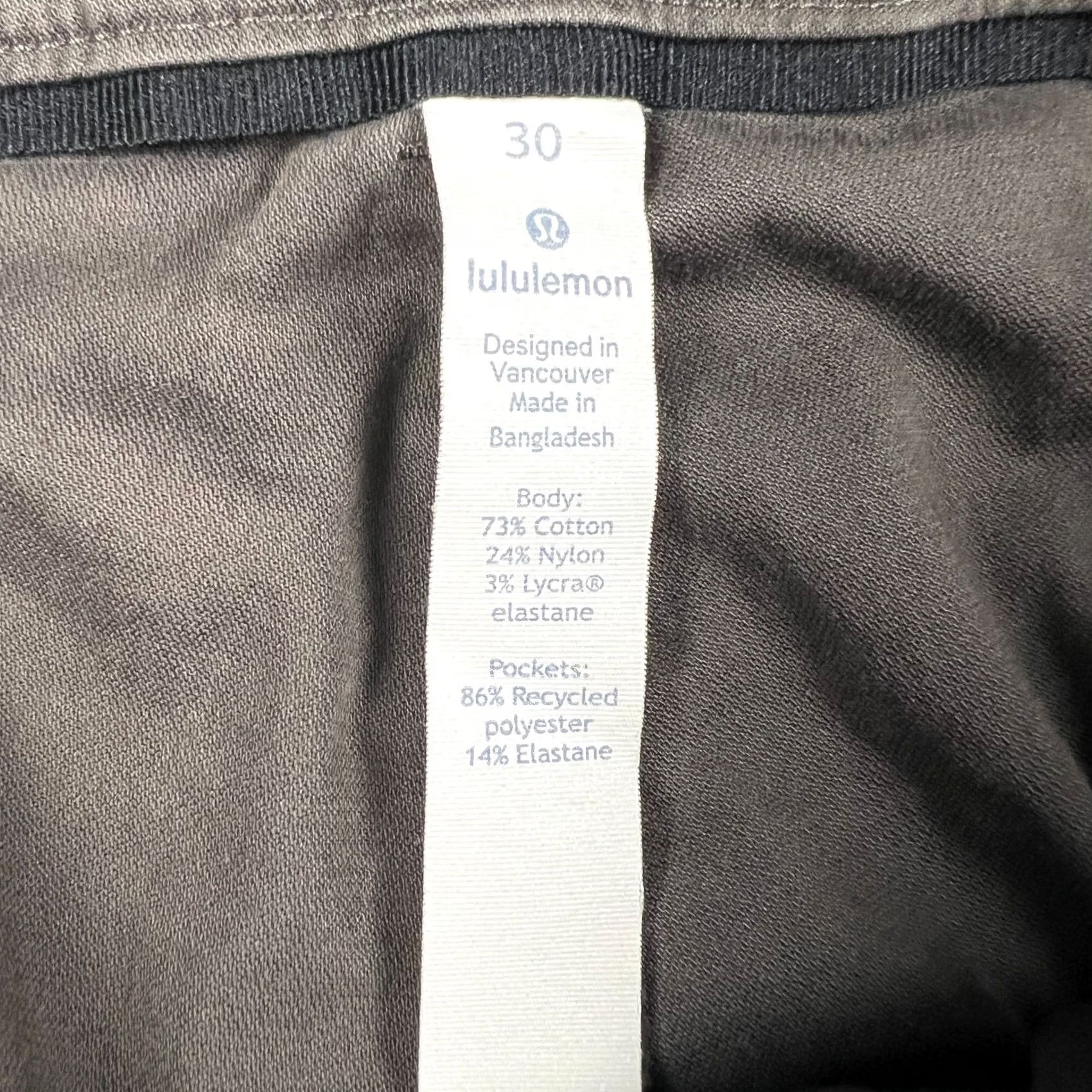 Lululemon Lululemon ABC Classic Fit Swift Cotton Pants Stretch 30x29 Grey Mens M5440S Size US 30 / EU 46 - 3 Thumbnail