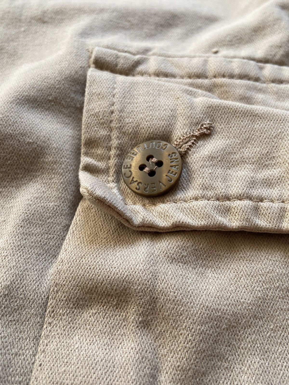 Versace Jeans Couture × Vintage Vintage Versace Distressed Cargo Pants Size US 31 - 10 Thumbnail
