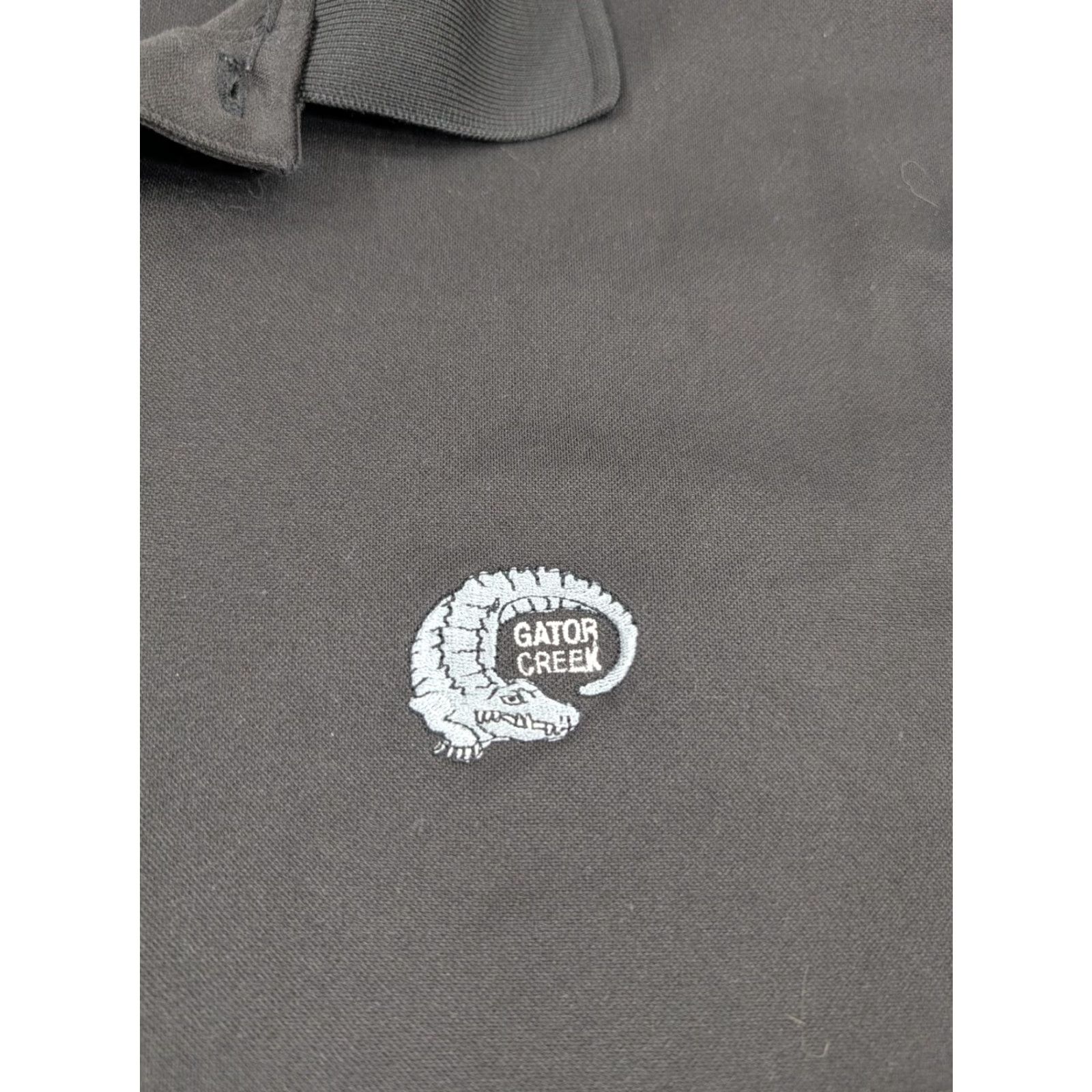 Vintage Donald Ross Polo Shirt Mens Medium Gator Creek Long Sleeve Pullover Black Polyester Blended Fabric Embroidered Logo Button Size US M / EU 48-50 / 2 - 5 Thumbnail