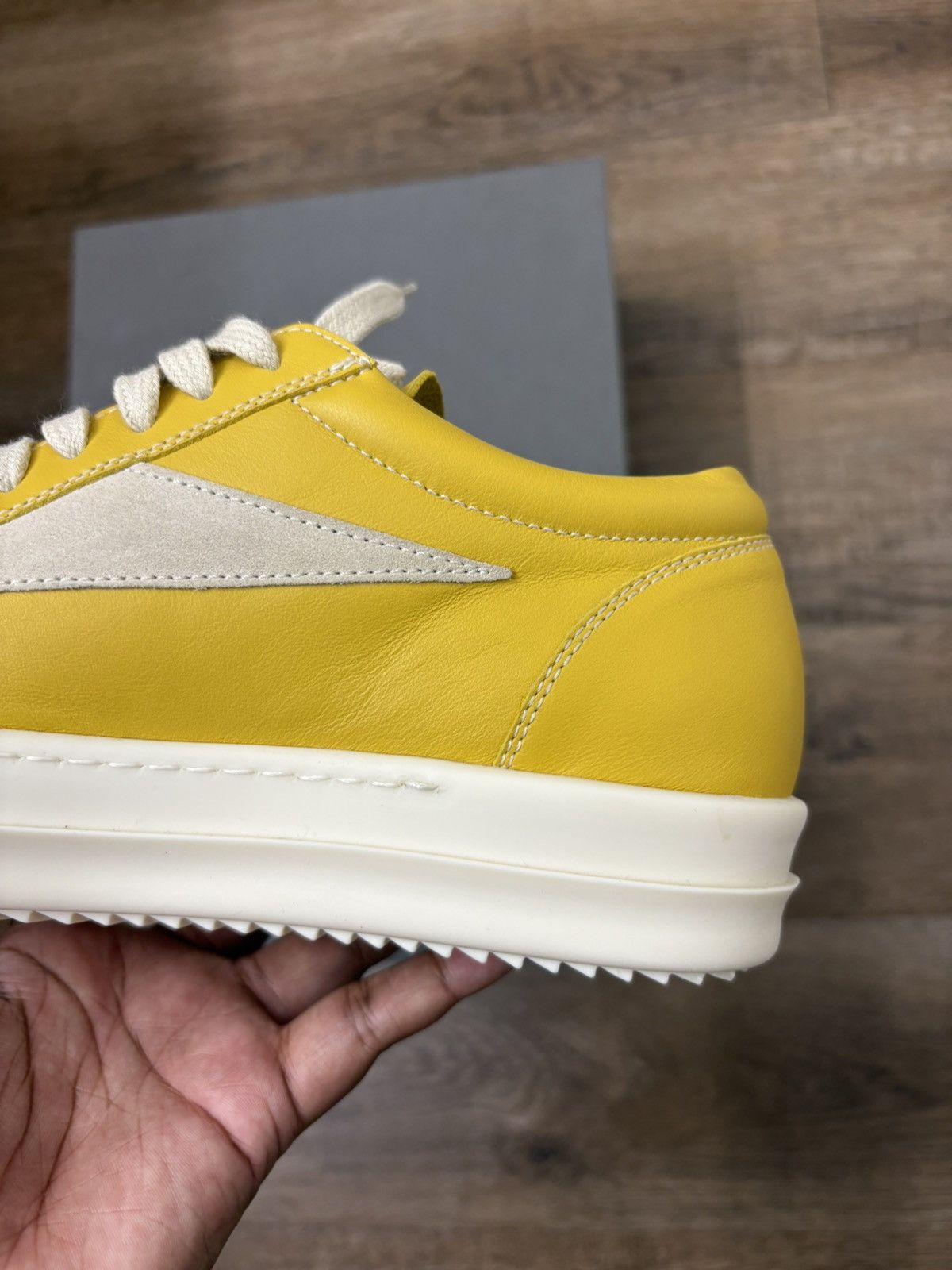Rick Owens **RARE Rick Owens Vintage Sneak Lemon/Milk/Milk Size US 7 / EU 40 - 17 Thumbnail